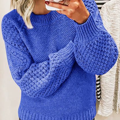 Rose ™ Pull col roulé en tricot épais - Molinse