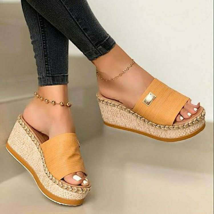 Tongs à Semelle Compensée pour Femme - Molinse