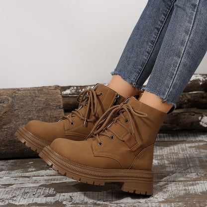 SILA - Bottines à talon carré lacées - Molinse