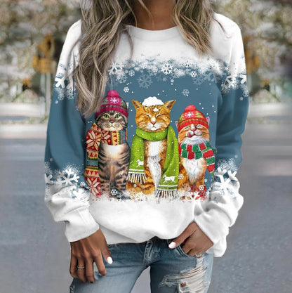 Sweat shirt d'hiver Chat Confortable - Molinse