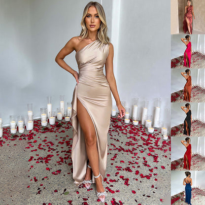Lune™ | Robe de Soirée Asymétrique - Élégance - Molinse