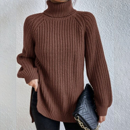 Pull tricoté à col roulé pour femme - Molinse